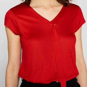 Esprit Red V-Neck Tunic Top